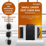 5 CITIES Easyjet Maximum Size (45x36x20cm) New and Improved 2024 Cabin Backpack Luggage Under Seat Flight Bag