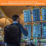 5 CITIES Easyjet Maximum Size (45x36x20cm) New and Improved 2024 Cabin Backpack Luggage Under Seat Flight Bag