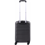 Aerolite (55x38x20cm) Emirates Max Size Hard Shell Carry On Hand Cabin Luggage Suitcase with 4 Wheels, Fits Ryanair, British Airways, easyJet & Many More (Black)