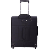 Aerolite 56x45x25cm Easyjet Large Cabin, British Airways Jet2 Maximum Allowance Lightweight 2 Wheel Carry On Hand Cabin Luggage Bag Suitcase 56x45x25 with TSA Approved Lock Black