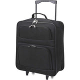 5 Cities Easyjet Ryanair 55x40x20cm Folding Cabin Bag Hand Luggage Carry On Suitcase Black