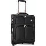 Aerolite 56x45x25cm Easyjet Large Cabin, British Airways Jet2 Maximum Allowance Lightweight 2 Wheel Carry On Hand Cabin Luggage Bag Suitcase 56x45x25 with TSA Approved Lock Black