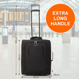 5 Cities 56x45x25 Trolley Bag and Aerolite 45x30x20 EasyJet/British Airways/ Jet2 Maximum Cabin Approved Carry On Bundle