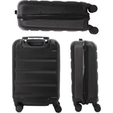 Aerolite 55cm Lightweight Hard Shell 8 Wheels Cabin Suitcase 21" (55x35x20cm), Approved for Ryanair (Priority), easyJet Plus, British Airways, Virgin Atlantic, Jet2 and More (Black)