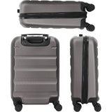 Aerolite 55cm Lightweight Hard Shell 8 Wheels Cabin Suitcase 21" (55x35x20cm), Approved for Ryanair (Priority), easyJet Plus, British Airways, Virgin Atlantic, Jet2 and More (Charcoal)