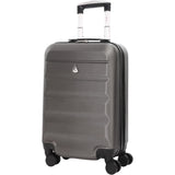 Aerolite Hard Shell 3 Piece Lightweight Suitcase Complete Luggage Set (Cabin 21" + Medium 25"+ Large 29" Hold Luggage Suitcase) Charcoal