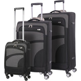 Aerolite Super Lightweight 4 Wheels Soft Shell Cabin & Hold Luggage, Cabin Size Approved for Ryanair (Priority), easyJet (Plus/Large Cabin), British Airways, Delta, Lufthansa, (Cabin 21", Medium 26", Large 30")