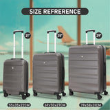 Aerolite Lightweight Hard Shell Suitcase Luggage Set with 4 Spinner Wheels (Medium & Large)