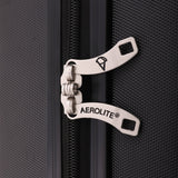 Aerolite 29" Large Lightweight Hard Shell Luggage Suitcase Spinner Suitcase with 8 Wheels, (79x58x31cm), 127L (Black)