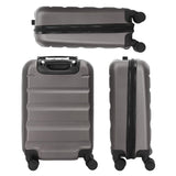 Aerolite Hard Shell 3 Piece Lightweight Suitcase Complete Luggage Set (Cabin 21" + Medium 25"+ Large 29" Hold Luggage Suitcase) Charcoal