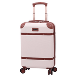 Aerolite Stylish Classic Retro Vintage Hard Shell Carry On Hand Cabin Luggage Suitcase with 4 Wheels 55x35x20 Ryanair easyJet Approved