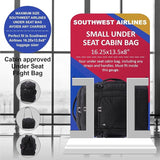 Aerolite Carry On Backpack Maximum Size Under Seat Bag Luggage Eco-Friendly Approved For Southwest, AA, Delta, Jetblue Etc