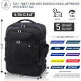 Aerolite Carry On Backpack Maximum Size Under Seat Bag Luggage Eco-Friendly Approved For Southwest, AA, Delta, Jetblue Etc