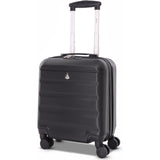 Aerolite 45x36x20cm Easyjet Maximum Cabin Carry On Suitcase With 8 Ultra Smooth Wheels, TSA Lock, Eco-Friendly Interior, SBS Zippers, 5 Years Warranty (Black)