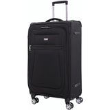 Aerolite Reinforced Super Strong and Light 4 Wheel Lightweight Hold Check in Luggage Suitcase, Double-Tube Retractable Trolley Handle, 10 Year Guarantee