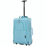 5 Cities 21" (55x35x20cm) Lightweight Cabin Hand Luggage Trolley, Fits easyJet(Plus/Flexi/Large Cabin), Ryanair (Priority) Cabin Restrictions, 2 Years Of Warranty (Mint)