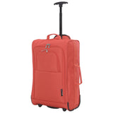 5 Cities 21" (55x35x20cm) Lightweight Cabin Hand Luggage Trolley, Fits easyJet(Plus/Flexi/Large Cabin), Ryanair (Priority) Cabin Restrictions, 2 Years Of Warranty (Orange, Mint, Grey)