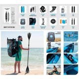 Aqua Spirit Inflatable Kayak, 13’5” 2 Person Complete Kayak Kit with Paddle, Backpack, Double-Action Pump and more accessories, For Adult Beginners/Experts - 3 Years Brand Warranty