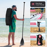 AQUA SPIRIT Splash iSUP 9’ long Inflatable Stand up Paddle Board for Beginners/Intermediate with Backpack, Leash, Paddle, Changing Mat & Waterproof Phone Case