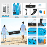 Aqua Spirit Vanguard Family Inflatable SUP for Group Adventures, 18' x 5’ x 8” with Carry Bag, Double-Action Pump And More Accessories, Up To 10 Person, 500KG Limit,  3 Years Extended Brand Warranty