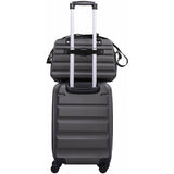 Aerolite (40x20x25cm) Ryanair Maximum Cabin Hand Luggage Holdall Bag, ABS Hard Shell Hybrid Protection With Dual Zip